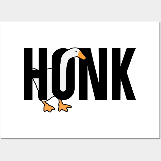 Untitled Goose Meme: Honk Wall Art by artsylab